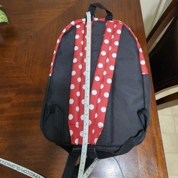 𝅺bioworld Minnie Mouse Sublimated Panel Print Backpack - Picture 3 of 4